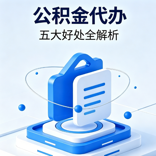 钦州公积金代办到底值不值？这5大好处让你少走弯路